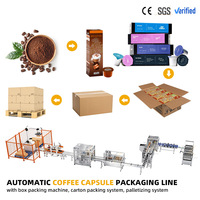Machine d'emballage automatique de capsules de café Nespresso K Pod, machine de pliage de cartons, ligne de mise en carton