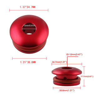 CRASTP Gear <b>Shift</b> <b>Knob</b> Base Aluminum Alloy Red Black Silver Rustproof For Most Car Models - Product Image 3