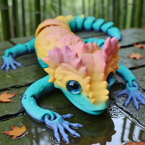 Giocattoli di animali dinamici flessibili a forma di lucertola stampati in 3D, giocattoli completamente articolati per adulti, giocattoli antistress per autismo e ADHD - Product Image 3