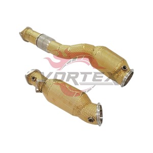 ท่อดาวน์ไปป์หุ้ม SS304หุ้มฉนวนสีทองของ Vortex สำหรับ G82 G80รถ BMW ประสิทธิภาพ G83การอัปเกรดการแข่งรถแบบ BMW - Product Image 6