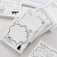Lot de blocs-notes autocollants personnalisés modernes en papier, formes variées, avec logo couleur et taille sur mesure, impression offset
