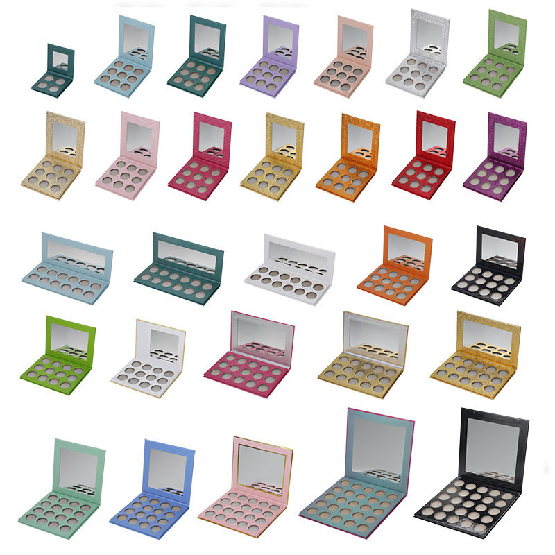 Производитель DIY Макияж под заказ палитра теней для век Высокая пигментированная Фирменная этикетка макияж под заказ палитра теней для век