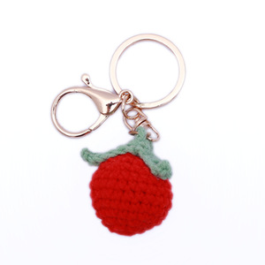 Muñecas de ganchillo terminadas, vegetales tejidos a mano (maíz, berenjena, tomate), adornos de lana tejidos y artículos terminados. - Product Image 4