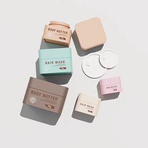 Hộp đựng nước hoa đặc thân thiện với môi trường, tiện lợi khi đi du lịch, dung tích 5g 10g 20g 30g 50g, chất liệu nhựa, nắp màu trắng, dùng để tự làm mỹ phẩm, làm đẹp - Product Image 1