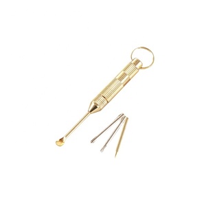 Portable 4-en-1 Multi Tool Set Phillips Tournevis Cure-dents Poinçon Oreille Pick Pin Porte-clés - Product Image 1