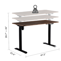 Bureau d'ordinateur à hauteur réglable électrique Richmat Bureau élévateur Bureau debout de levage ergonomique