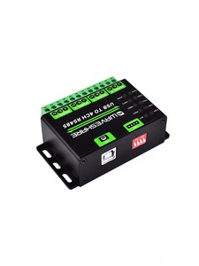 Waveshare công nghiệp <span class=keywords><strong>USB</strong></span> để 4-Way RS485 chuyển đổi <span class=keywords><strong>USB</strong></span> để 485 giao tiếp nối tiếp mô-đun kim loại trường hợp - Product Image 5