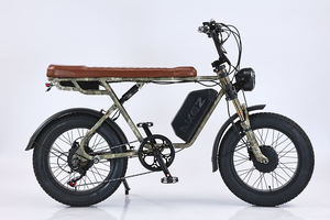 EE. UU. Stock S1 MAX 20 pulgadas 1500W Dual Motors Bicicleta eléctrica con pantalla NFC Snow Ebike Freno hidráulico Retro Motocicletas para adultos - Product Image 3