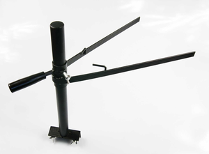 Gru a <span class=keywords><strong>griglia</strong></span> a battente da giardino sopra il camino con una manovella rotante - Product Image 5