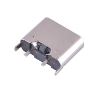 Connecteur USB Type C 2 broches DIP à montage vertical, 3.0A, durabilité de 10 000 cycles