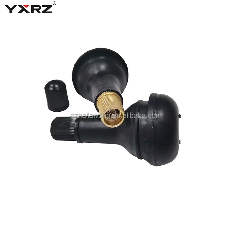 Factory Direct Supply Car Truck Motorcycle Aluminum Brass Core Natural Rubber Snap In Tubeless Tire Valve Tr415