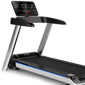 A8 Mesin Latihan Berjalan Di Dalam Ruangan Bermotor, Treadmill Lipat Melengkung Lipat Treadmill Elektrik dengan Tampilan LCD