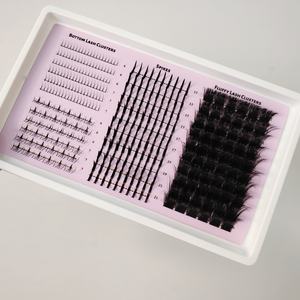 หนังสือขนตาปลอมแบบ DIY แบบเป็นช่อ ทำมือ รับทำโลโก้แบรนด์ส่วนตัว ขายส่งขนตาปลอมแบบเป็นช่อ หนานุ่ม ฟู - Product Image 2