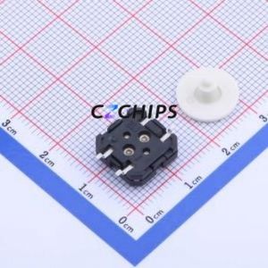TS-1206 Tactile Switch SMD-4P,12x12mm Switch Single Pole Single Throw Round Button 2.6N Vertical Mount - Product Image 2