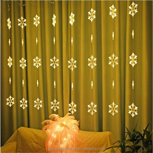 Rideau décoratif d'intérieur Led flocon de neige lumière Icicle lumières <span class=keywords><strong>guirlande</strong></span> de noël lampe jardin <span class=keywords><strong>maison</strong></span> éclairage de nuit - Product Image 6