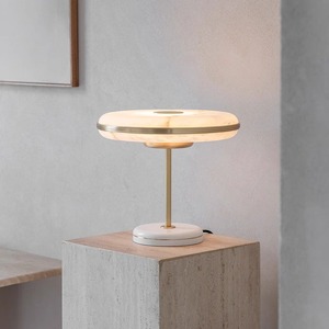 Spanish Marble Table <b>Lamp</b> E27 LED <b>Touch</b> Control Eye Caring 220V Bedroom Living Room Decorative <b>Lamp</b> - Product Image 1