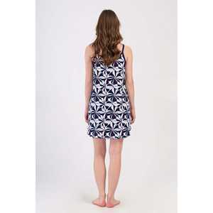 Robe élégante pour femme, tunique ovale sans bretelles avec nœud et détail Bibila - Product Image 1