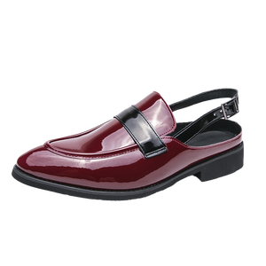 Sandalias de Vestir con Tira Trasera Abierta, Negras, Transpirables, con Hebilla, Tallas 38-46 para Hombre - Product Image 2