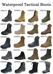 GR,2025รองเท้าบูทคอมแบตสไตล์ใหม่สำหรับ HSM056, รองเท้าบูทสีดำ + สีแดง - Product Image 6