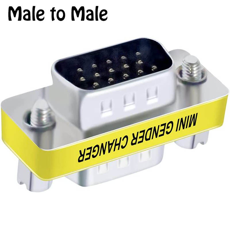 C2G HD15 VGA F/F Mini Gender Changer VGA (D-Sub) Argento
