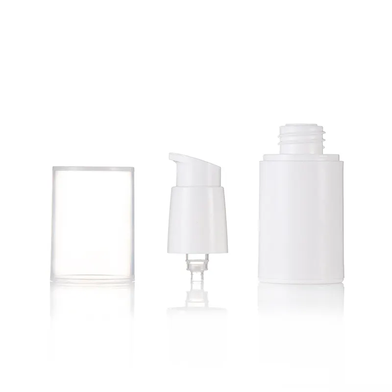 Konteyner kozmetik 20ml 15ml 30ml 50ml PP plastik havasız kozmetik ambalaj için pompa şişesi plastik şişe