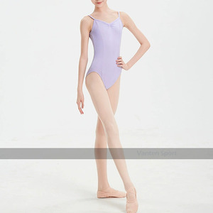 Leotardos gimnásticos de <span class=keywords><strong>Ballet</strong></span> de algodón de manga corta, Ropa de baile para niños, grupo de edad - Product Image 2