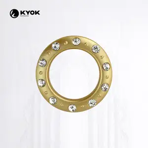 KYOK abs עצמי נעילה וילון מוט פלסטיק חריר וילון טבעת, וילון מתכת חריר טבעות סיטונאי - Product Image 6
