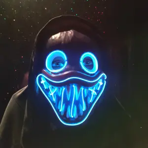 Halloween Oplichtmasker Halloween Maskerade Feest Geleid Gezichtsmaskers Led Licht Maskers Feestartikelen