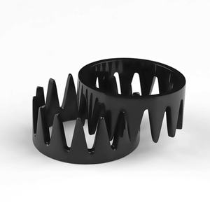 แหวนไทเทเนียมดีไซน์เรียบง่าย ชุบสีดำแบบสุญญากาศ เครื่องประดับฮิปฮอปสำหรับผู้ชายและผู้หญิง เหมาะสำหรับงานหมั้น งานปาร์ตี้ งานครบรอบ รับผลิตแบบ ODM - Product Image 6