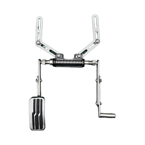 Disabled Left-foot Accelerator Brake System Alloy Interior Kits Portable Hand Control for Disabled Drivers