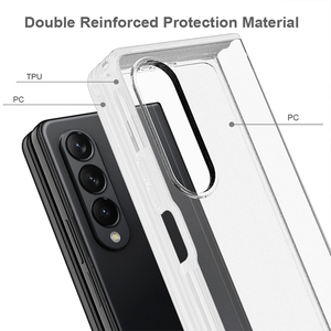 Nouveau pour <span class=keywords><strong>Samsung</strong></span> Z fold 4 givré 2 en 1 protecteur d'écran étui de téléphone pliant pour Clamshell Z fold 2 3 4 2022 - Product Image 6