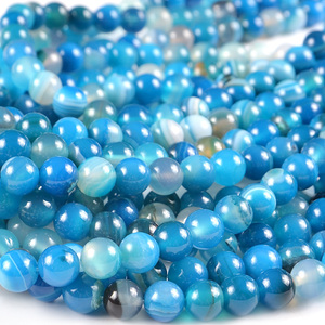 Perles de pierres précieuses en vrac naturelles de haute qualité perles de pierre naturelle d'agate de 6 mm pour la fabrication de bijoux - Product Image 4