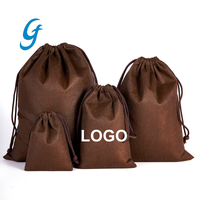 Sac de protection anti-poussière personnalisé en tissu non tissé, écologique et recyclé, avec cordon de serrage, pour chaussures, vêtements et casquettes