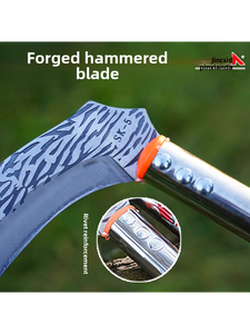 Nuevo Cuchillo Curvo Forjado Jingsida con Hoja Extendida y Patrón Martillado, Herramienta Agrícola Duradera <span class=keywords><strong>para</strong></span> Cortar Césped y Desbrozar - Product Image 2