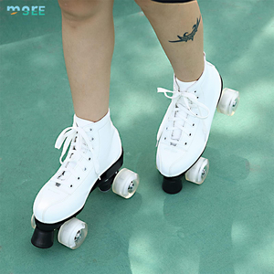 Giày trượt patin 4 bánh SeeMore chất lượng cao, giày patin bốn bánh chuyên nghiệp bằng da - Product Image 2