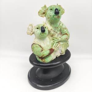Top Selling Good Chrysoprase Folk Art Carved <b>Koala</b> Sculpture Natural Gemstones Craft for Promotional <b>Gift</b> - Product Image 2