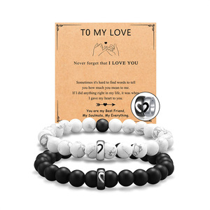 Cuentas <span class=keywords><strong>de</strong></span> ágata mate <span class=keywords><strong>de</strong></span> 8mm, pulseras para amantes <span class=keywords><strong>de</strong></span> larga distancia, conjunto <span class=keywords><strong>de</strong></span> acero inoxidable para <span class=keywords><strong>ANIVERSARIO</strong></span> <span class=keywords><strong>DE</strong></span> San Valentín, <span class=keywords><strong>regalos</strong></span> <span class=keywords><strong>de</strong></span> cumpleaños para parejas - Product Image 6