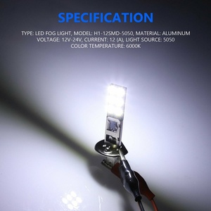 Luz <span class=keywords><strong>Antiniebla</strong></span> <span class=keywords><strong>LED</strong></span> Verde de Alta Luminosidad de 12V, Chip H1-12SMD-5050, Popular para Posición Delantera en Comercio Exterior - Product Image 6