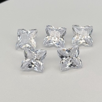 HQ GEMS Wuzhou Forme De Fleur 3X3-12X12mm Cubique Zircon Trèfle CZ Coupe À Facettes 5A Cubique Zircone Pierre