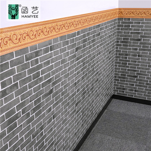 Bordo della <span class=keywords><strong>parete</strong></span> moderno carta da parati autoadesiva 3d bordo della carta da parati semplice bordo della carta da parati adesivo personalizzato in rotolo - Product Image 2