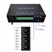 Contrôleur LED Art-Net H802RA pour 4096 pixels, compatible avec les bandes lumineuses WS2811 WS2812, contrôleur de pixels LED DMX512 DMX Artnet