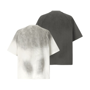 Summer New Post-Apocalyptic <b>Style</b> Street Brand Washed Ink-<b>Spray</b> Dirty Dye 100% Cotton Print Short-Sleeve Men's T-Shirt - Product Image 6