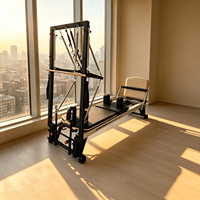 Torre de Pilates con Resortes de Tensión y Caja de Madera para Programas de Estiramiento Profundo