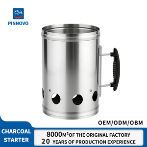 Pinnovo Camino e Accendifuoco in Acciaio Inossidabile Resistente per Barbecue da Esterno - Facile da Pulire, Uso Universale - Product Image 2