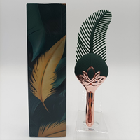 Vibrateur en forme de plume de paon en gros avec 10 modes de vibration, faible bruit - Baguette de massage pour femmes pour la masturbation