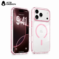 Coque de protection anti-rayures ATB pour iPhone 17 18 Pro Max, transparente, anti-jaunissement, antichoc, magnétique