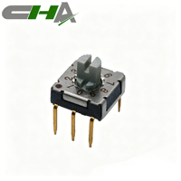 Interrupteur rotatif CHA Factory série RC IP67 3x3 broches traversantes DIP 10/16 positions 7*7mm