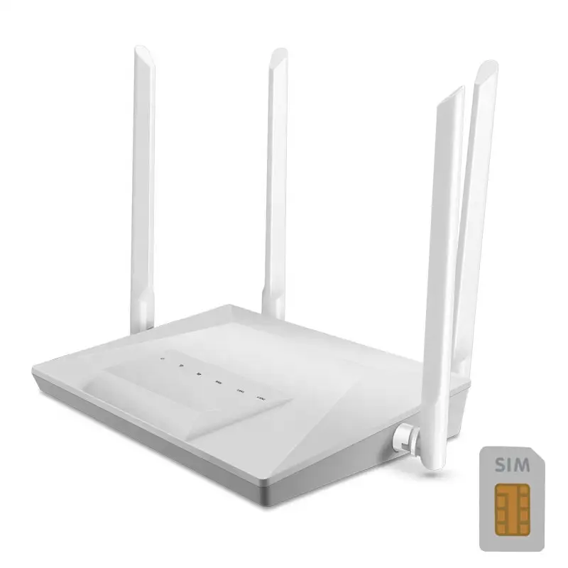 벽 외부 안테나 LTE 4G 대패를 통해 강화되는 이동할 수 있는 와이파이 4G 3g SIM 카드 대패 300Mbps MTK 네트워크 4