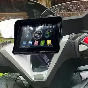 Écran LCD Portable de moto de 5 pouces moniteur étanche pour Carplay sans fil Android Auto Moto écran de jeu de voiture GPS