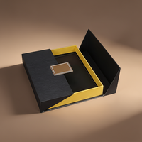 Boîte-cadeau de luxe personnalisée de qualité supérieure, boîte en carton magnétique à double porte, emballage de luxe pour cadeau